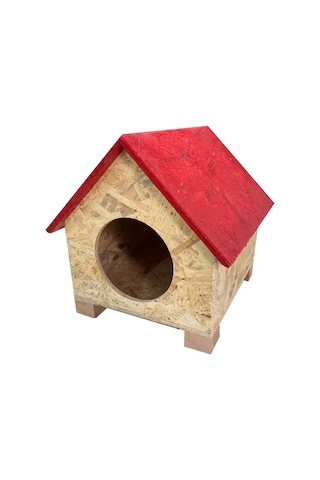 Goxawee Kedi Evi Dış Ortam Uygun Ahşap Kedi Evi Osb 39x37x34 Cm