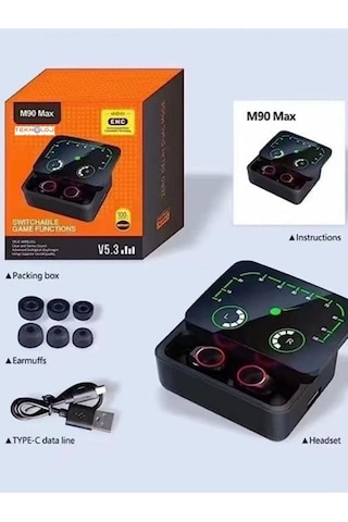 M90 Max Powerbankli Hız Göstergeli Mikrofonlu Bluetooth Kulaklık