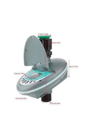 Pazly Akıllı Sulama Kontrol Cihazı 3/4 İnç Diş Otomatik Bahçe Sulama Zamanlayıcı