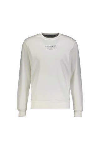 Cazador Erkek 3 İplik Sweatshirt Şardonsuz 5242 Ekru Ekru