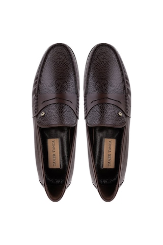Tamer Tanca Erkek Hakiki Deri Kahverengi Loafer Ayakkabı 886 2791 Erk Ayk Sk25-26 Kahve Fltr Kahverengi