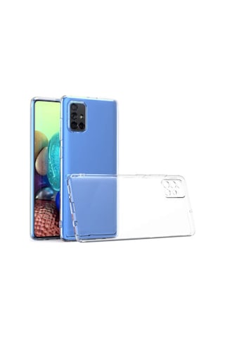 Samsung A51 Uyumlu Kamera Korumalı 3D Şeffaf Silikon Kılıf 455816767