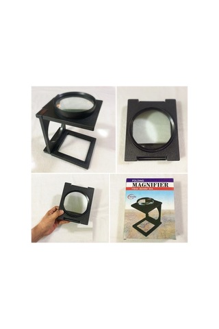110 Mm Katlanır Büyüteç Küçük Yazı Eller Serbest Merceği