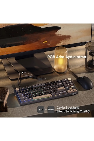 Royal Kludge Rk R87 Pro %75 Mekanik Oyuncu Klavyesi