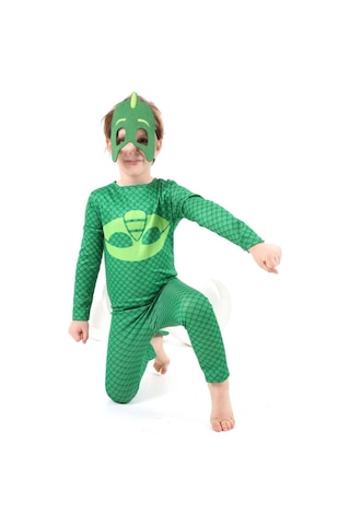 Tarzkids Pijamaskeliler Kertenkele Çocuk Kostüm Yeşil