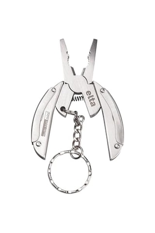 İzeltaş Elta Multi Tool Mini 7 Fonksiyonlu Katlanır Çok Amaçlı Pense El Aleti Paslanmaz Çelik 75 Mm