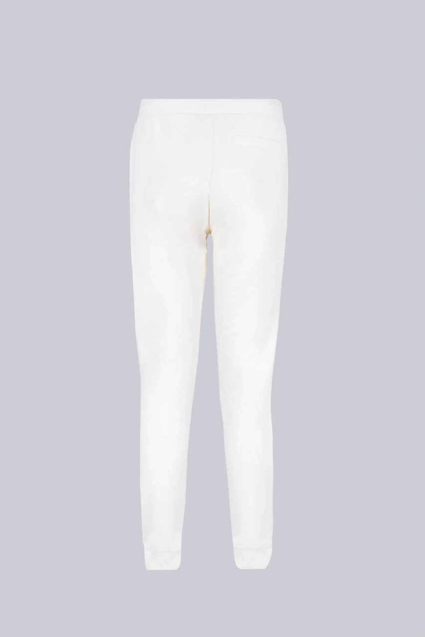 Hatemoğlu Beyaz Regular Fit Yandan Cepli Pamuklu Eşofman Altı Beyaz