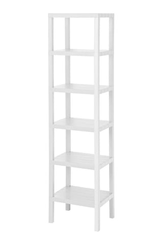 Mithra Life MIT1044 6 Katlı Plastik Beyaz Banyo Mutfak Rafı Beyaz