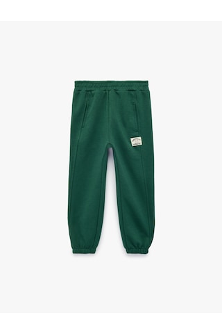 Koton Pamuklu Cep Detaylı Beli Lastikli Oversize Jogger Eşofman Altı Yeşil 7wmb40043tk
