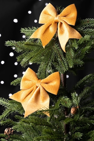 Karaca Home New Year Yılbaşı Ribbon Gold Ağaç Kurdelesi 12x13 Cm 153.09.01.1780