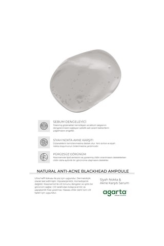 Agarta Siyah Nokta ve Akne Karşıtı Serum 50 ML