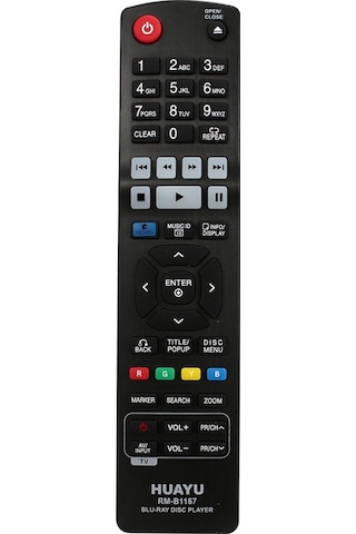 Huayu Kl Rm-b1167 LG Uyumlu Blu-ray Dvd Kumandası Huayu Kl Rm-b1167 LG Uyumlu Blu-ray Dvd Kumandası