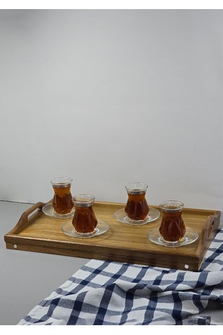 Akasya Tepsi - Açılır Kapanır Ayaklı Tepsi - 50x30 Cm