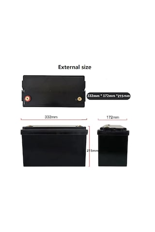 Ges 12.8 Volt 100 Ah Lifepo4 Batarya