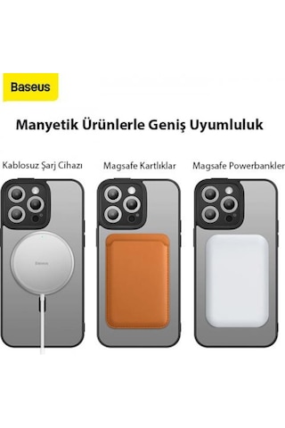 Baseus Apple Uyumlu iPhone 14 Pro Kamera Korumali Magsafe Kilif Ve Ful Kaplama 566135202
