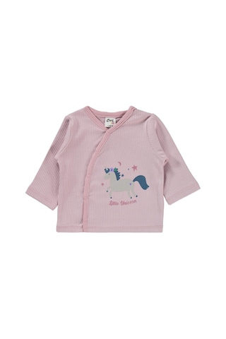 Civil Baby Unicorn Baskılı 1-9 Ay Pijama Takımı - Pembe Pink Pastel