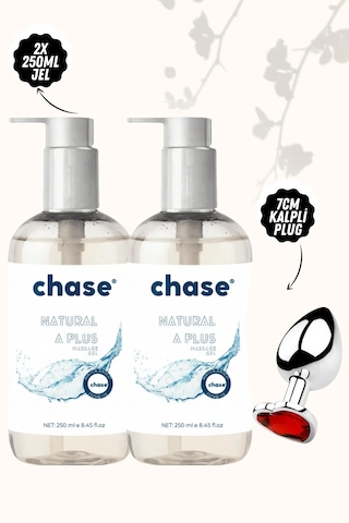 2 Adet Kayganlaştırıcı Jel + Metal Kalpli Plug Tıkaç