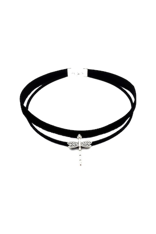 Gümüş Renk Yusufcuk Siyah Kadife -süet Kadın Choker Tasma Kolye Fuşya Gümüş Renk Yusufcuk Siyah Kadife -süet Kadın Choker Tasma Kolye Fuşya