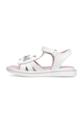 Elit J-p-600-25y Patik Kız Çocuk Düz Sandalet Beyaz Beyaz