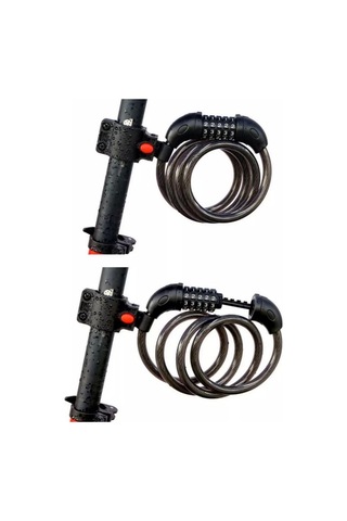 Tonyon Ty566 Bisiklet Kilidi Beş Basamaklı Kod Kilidi Dağ Bisikleti Bar Tel Kilidi Tek Jant Kilidi Mavi