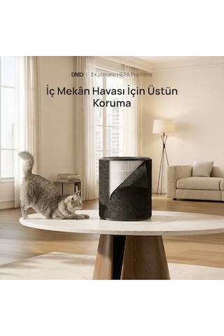Air Purifier 530as Pet Pre Filter Evcil Hayvan Yedek Ön Filtresi Siyah