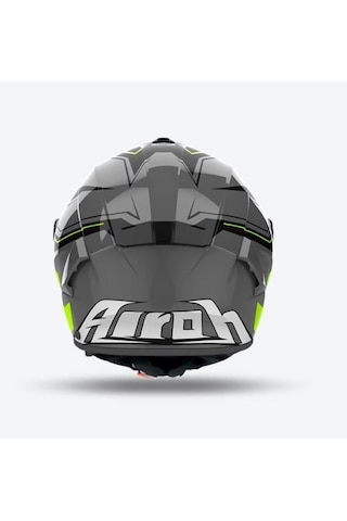 Airoh Spark 2 Dart Blue Gloss Kapalı Motosiklet Kaskı Gri Yeşil