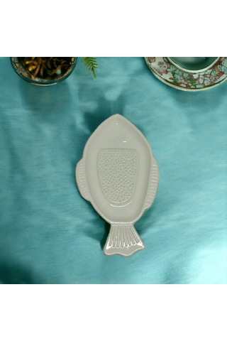 Porselen Elma Rendesi Çocuk Mama Rendesi Balık Figürlü Meyve Rendesi