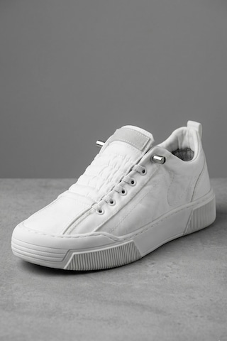 In Step Citycomfort Beyaz Kapitone Dokulu Modern Erkek Sneaker