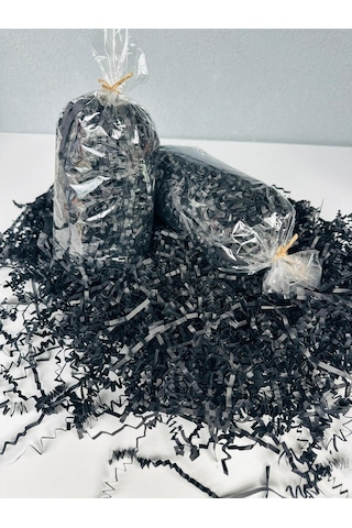 Antrasit / Mat Siyah Z Zigzag Kırpık Kağıt 500 Gr Hediye Kutu Dolgu Süsleme