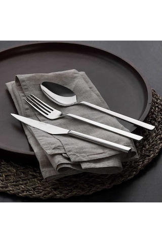 Güral Porselen 84 Parca Catal Bıcak Takımı Gri