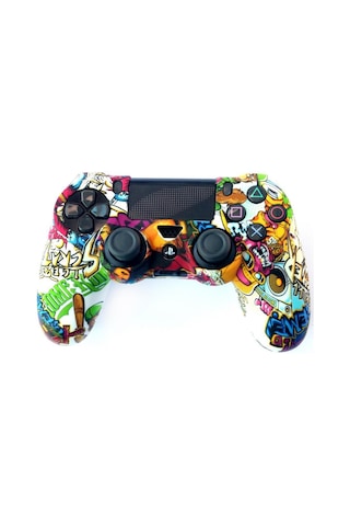 Playstation 4 Desenli Kol Koruyucu Silikon Kılıf 9p4