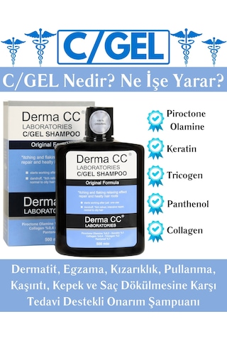 Derma Cc Laboratorıes C/Gel Şampuan 500 ML