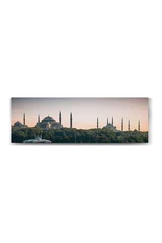 İstanbul Camiler Panorama Tablo - 90x30cm