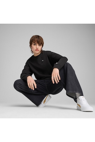 Puma Essentıals Elevated Kadın Sweatshırt 690898 01 Siyah