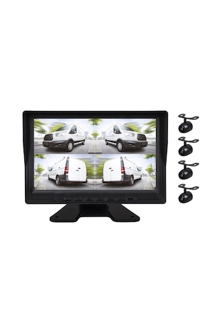 Jameson 4 Kanal Ips 9" Dvr Monitör - Jameson Jsd-904 - 4 Kameralı , Hareket Sensörlü Dvr Kamera
