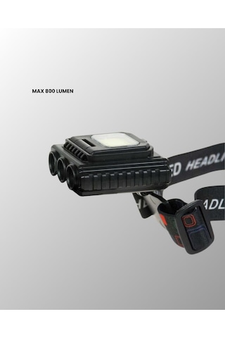 Hnrlıshp 800 Lumen Led Kafa Lambası Cob Ve Xpe Led Type C Şarjlı Ayarlanabilir Çok Renkli