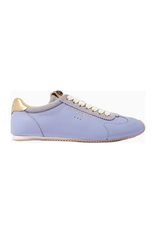 Kurt Geiger Islington Deri - Süet Lüks Tasarım Kadın Sneaker Mor