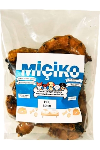 Protein Kaynağı Piliç Boyun Köpek Ödülü 100gr