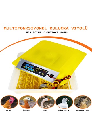 Hhd 56'lı Kuluçka Makinesi 220v+12v Elektrikle Uyumlu
