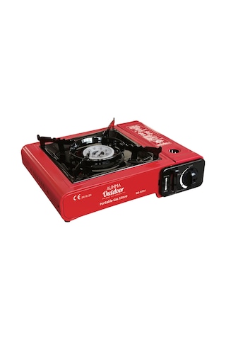 Auhma Rb-kf01 Portatif Kamp Ocağı 2.3kw Kırmızı Taşınabilir Tekli Gazlı Ocak Rüzgar Geçirmez, Piknik, Kamp, Bahçe, Tekne Kullanımı İçin Çok Renkli