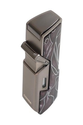 Cohiba Tek Torch Pürmüz Delici İğneli Desenli Metal Puro Çakmağı - Tr9592