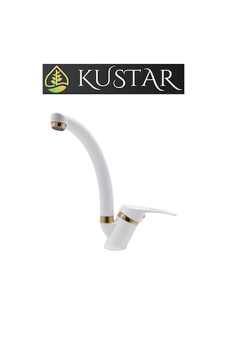 Kustar Sema Gold Beyaz Mutfak Evye Bataryası