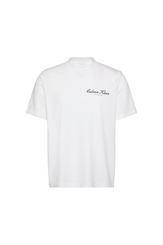 Calvin Klein 20s March Graphic Seasonal Fashion Beyaz Erkek T-shirt-13195 Beyaz
