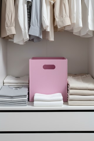 Çok Amaçlı Kullanım %100 Keçe Organizer Sepet Çocuk Odası Dolap Içi Organizer Pembe