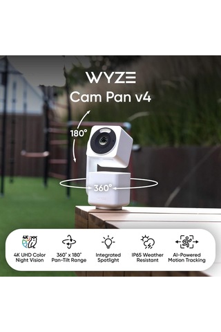 Cam Pan V4, 4k Akıllı Güvenlik Kamerası, Ev Güvenliği İçin Aı İç/dış Mekan Kameraları, Bebek Ve Evcil Hayvan