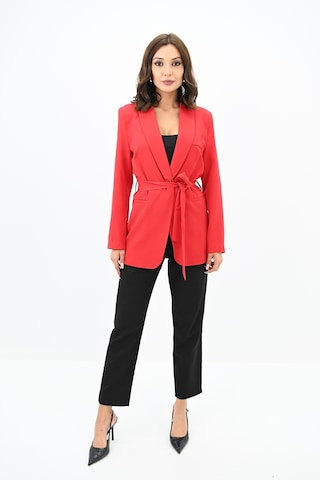 Kadın Kuşaklı Blazer Ceket 9004-1-24 001