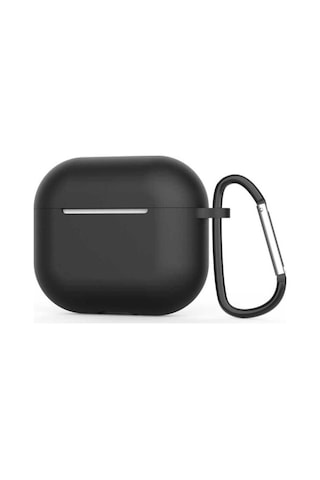 Apple AirPods Uyumlu 3. Nesil Zore Standart Silikon Kılıf Siyah