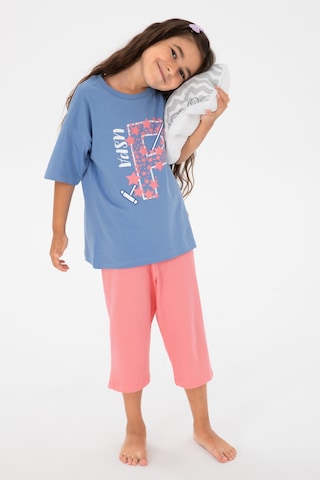 U.s. Polo Assn. Kız Çocuk Mavi Pijama Takım 50315467-vr036 Mavi