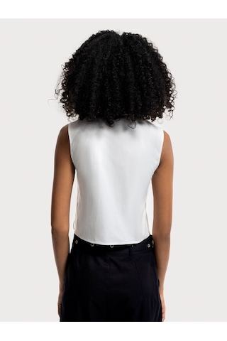 LOFT Loose Fit Kadın Gömlek K.kol Lf2035111 Q1.v1 Beyaz