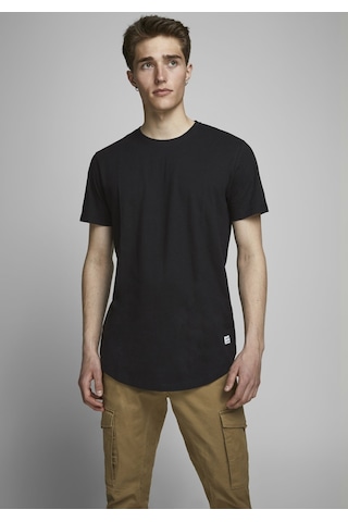 Jack & Jones Jack Jones Enoa Tee Ss Crew Neck Noos Erkek Siyah Tshirt 12113648 Siyah